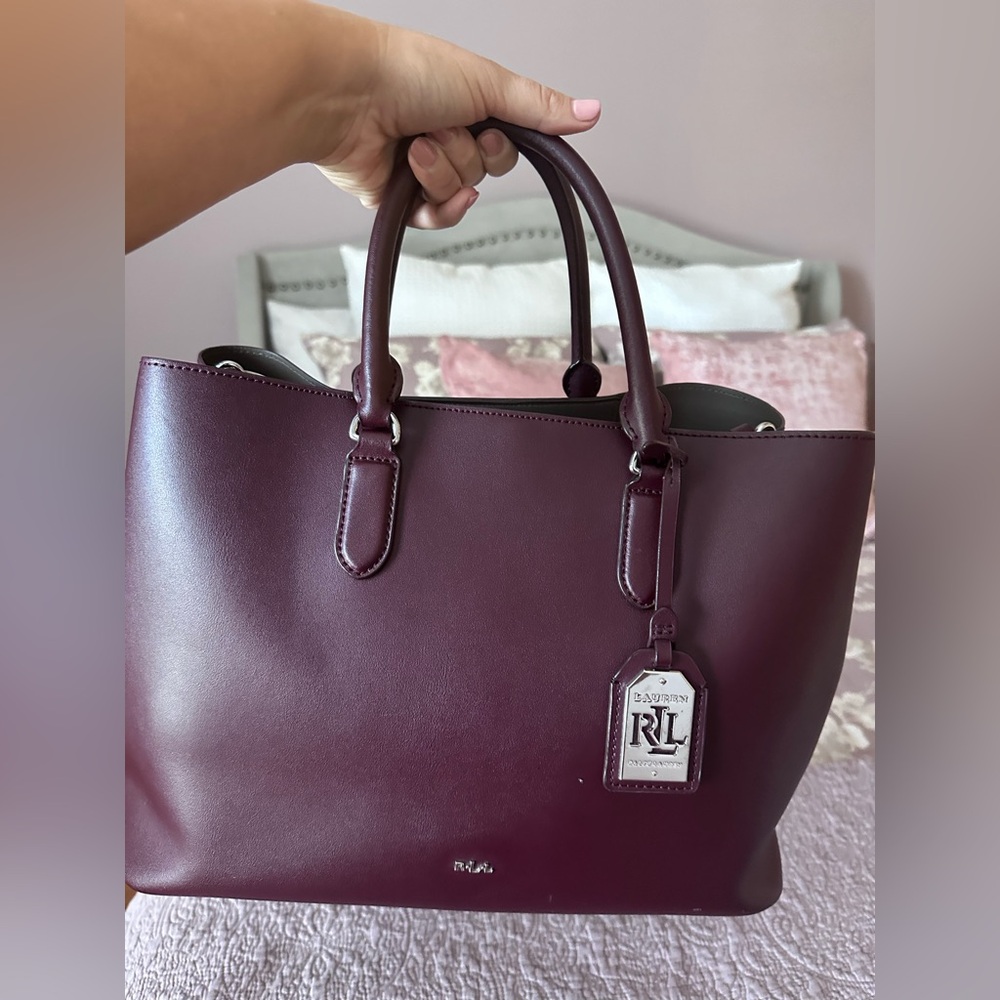 Ralph Lauren Leather Large Marcy Satchel